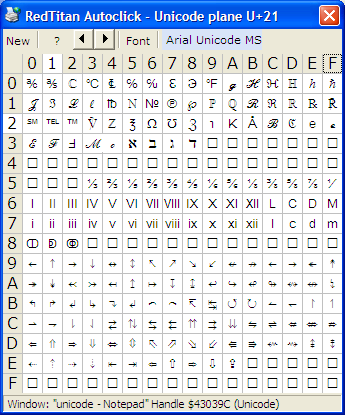 Unicode Character Symbols